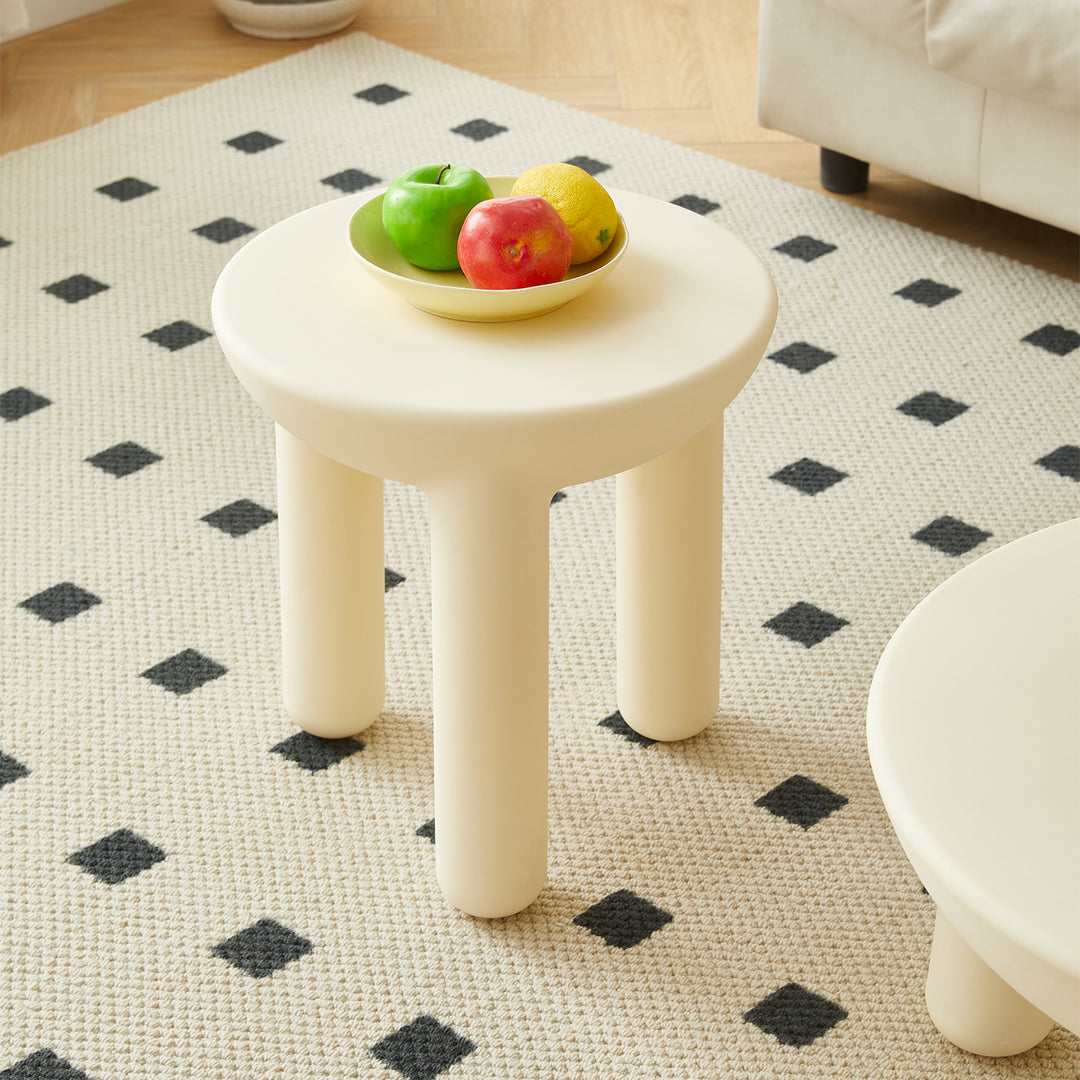 Contemporary plastic side table snap detail 7.