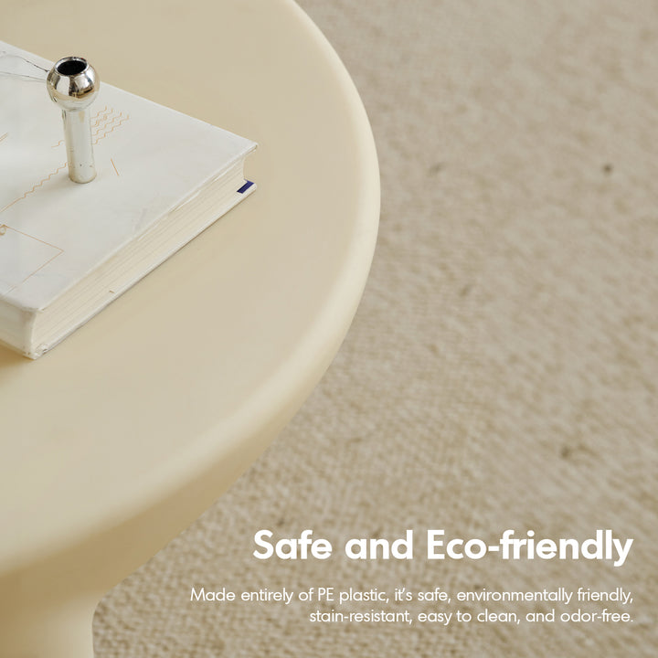 Contemporary plastic side table snap material variants.