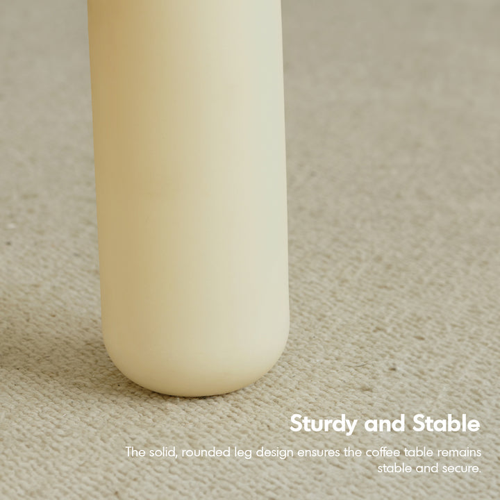 Contemporary plastic side table snap with context.