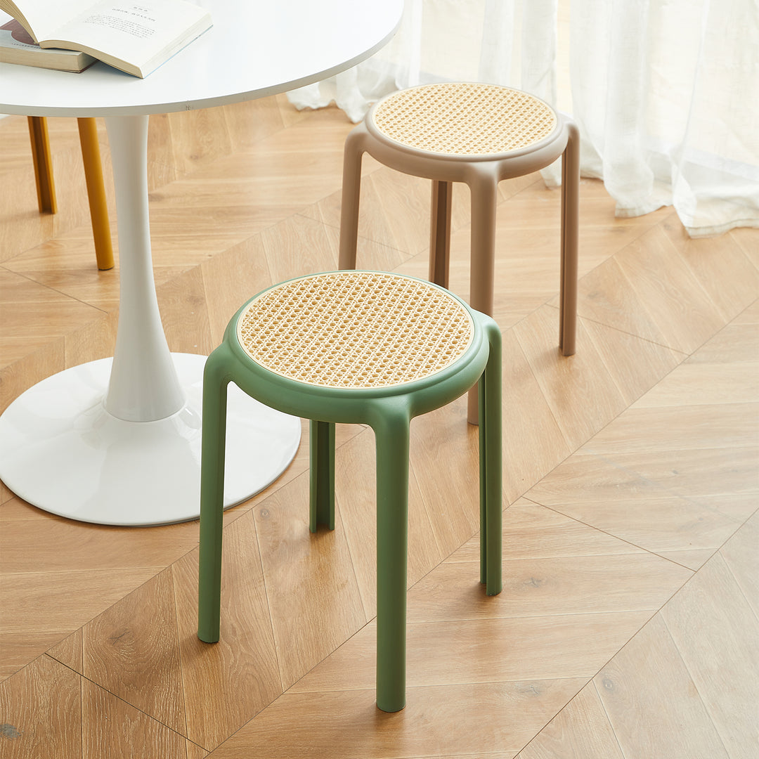 Scandinavian plastic stackable dining stool cesca conceptual design.