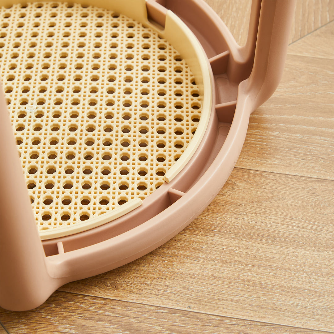 Scandinavian plastic stackable dining stool cesca detail 9.