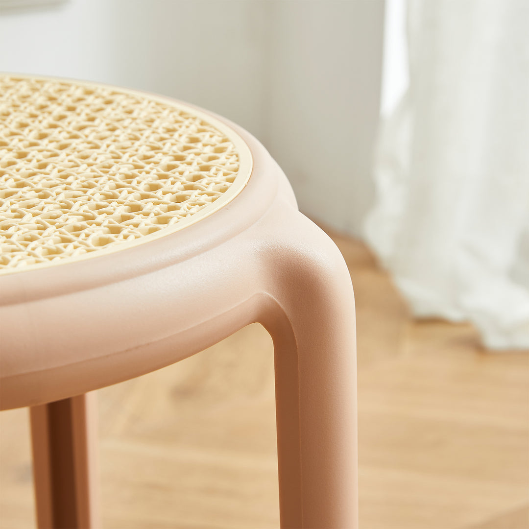 Scandinavian plastic stackable dining stool cesca detail 10.