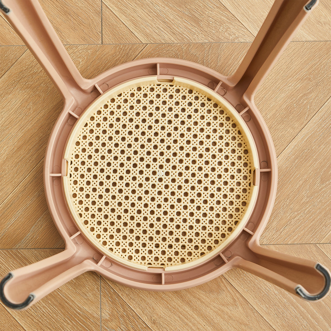 Scandinavian plastic stackable dining stool cesca detail 11.