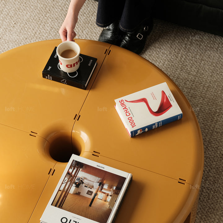 Contemporary abs transformable coffee table bobo conceptual design.