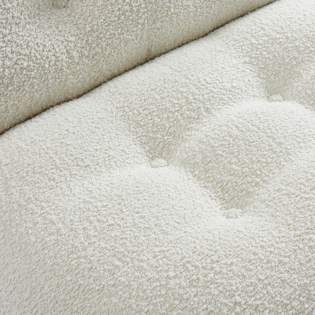 Contemporary boucle fabric 1 seater sofa soriana environmental situation.