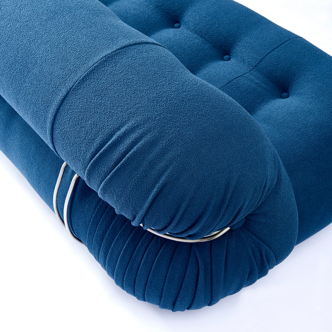 Contemporary boucle fabric 2 seater sofa soriana conceptual design.