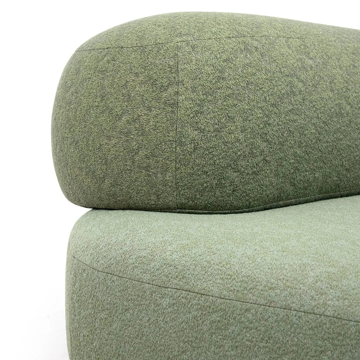 Contemporary fabric 4 seater sofa pebble in details.