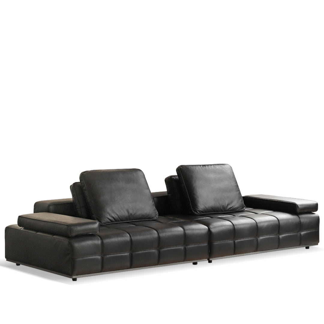 Contemporary genuine leather sectional 4 seater sofa nexus detail 10.