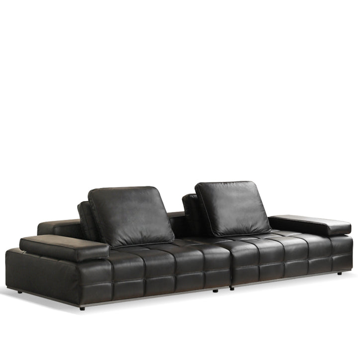 Contemporary genuine leather sectional 4 seater sofa nexus detail 10.