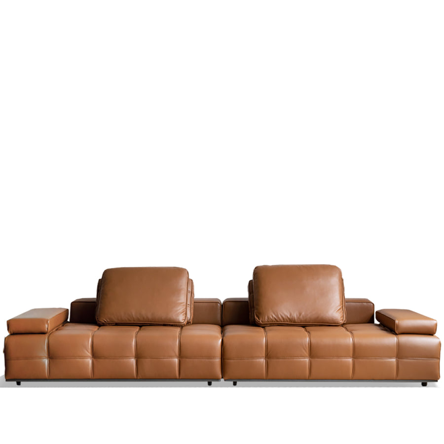 Contemporary genuine leather sectional 4 seater sofa nexus detail 11.
