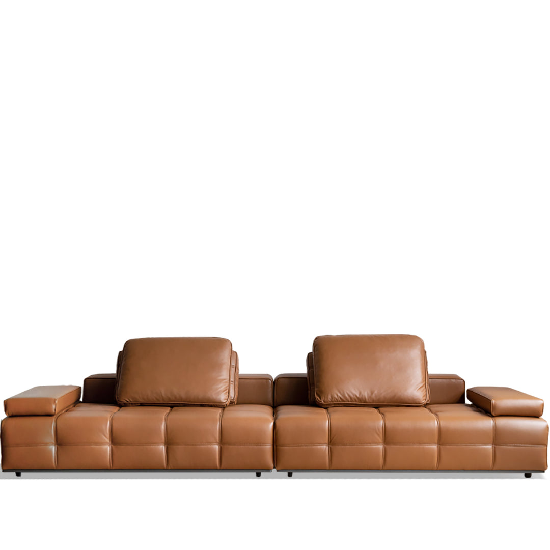 Contemporary genuine leather sectional 4 seater sofa nexus detail 12.