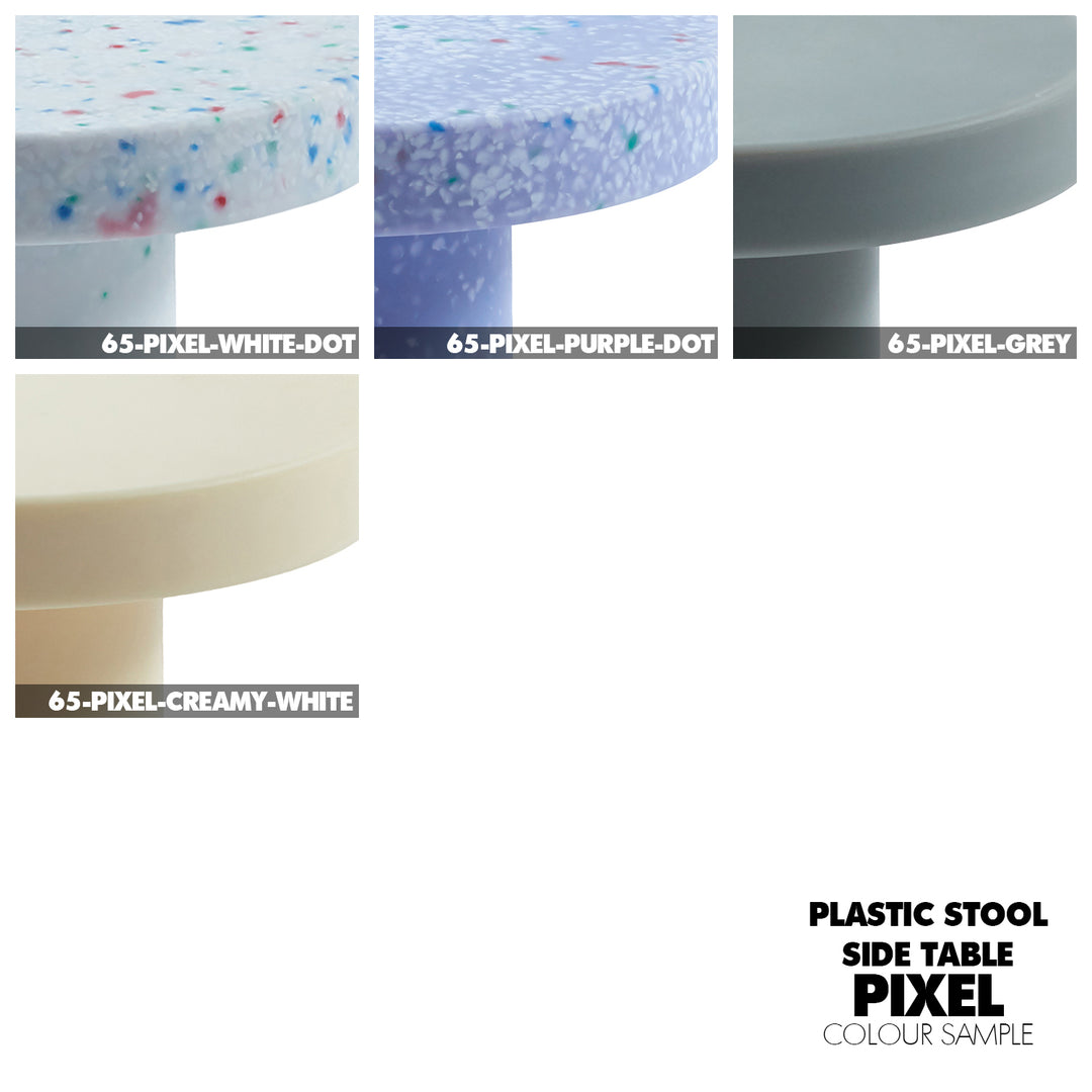 Contemporary Plastic Stool Side Table PIXEL