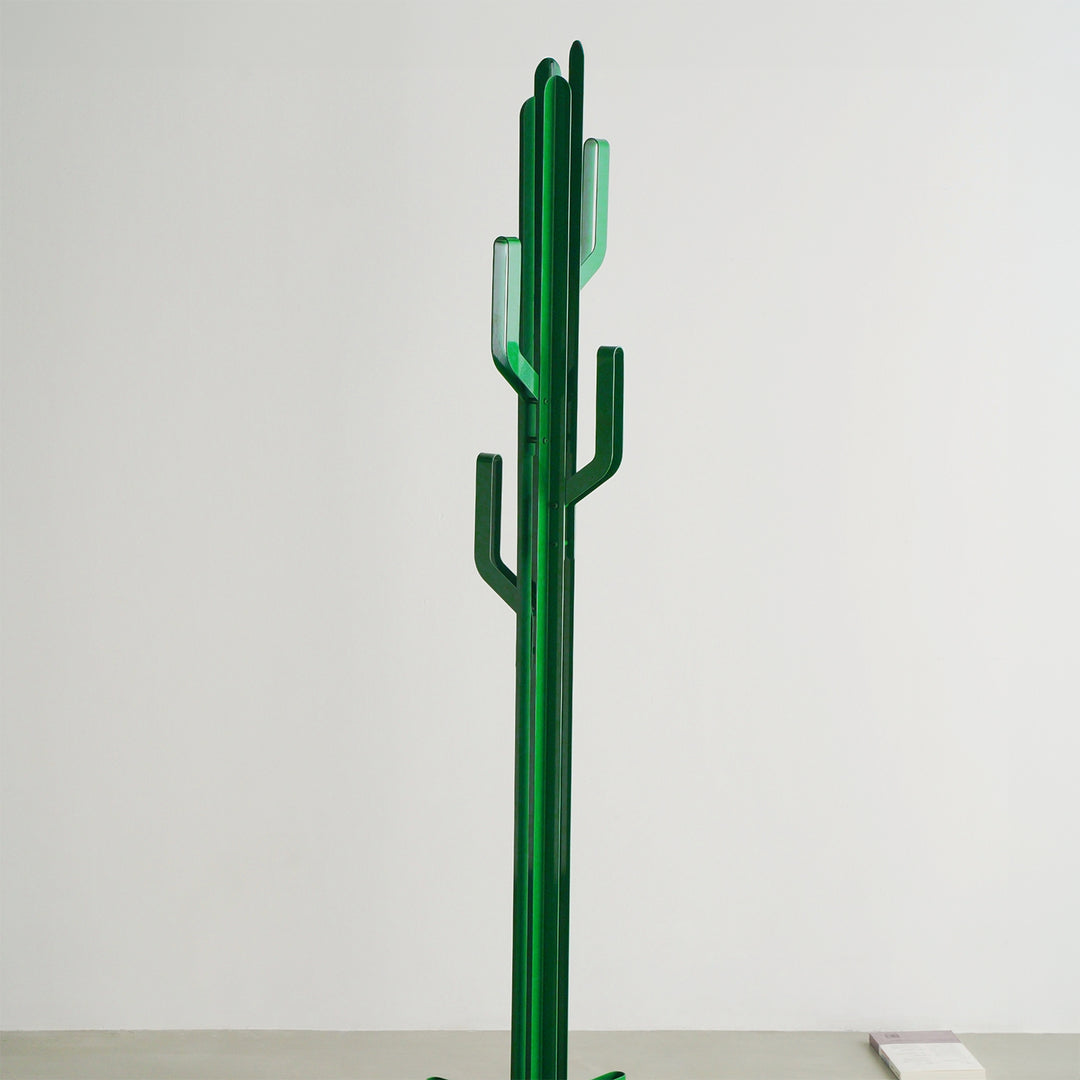 Contemporary steel clothes hanger cactus conceptual design.
