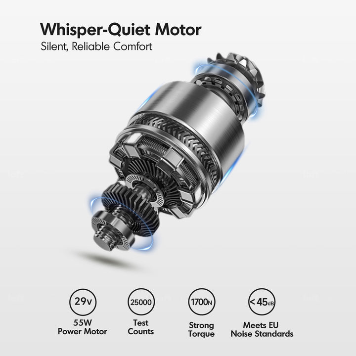 Cream chenille velvet fabric electric recliner 2 seater sofa lolo detail 6.