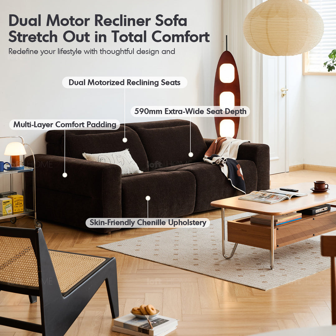 Cream chenille velvet fabric electric recliner 4 seater sofa lolo color swatches.