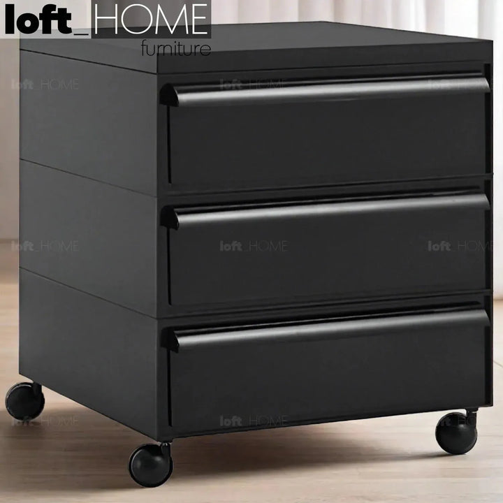 Contemporary plastic drawer cabinet truffle 3 drawer primary product view.