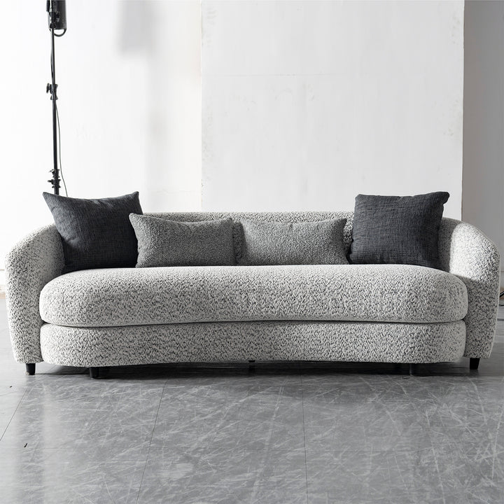 Cream boucle fabric 4 seater sofa nova environmental situation.