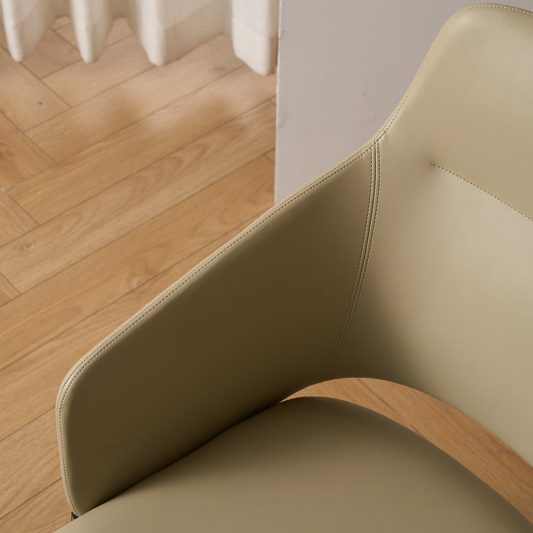 Modern Fabric And Leather Dining Chair METAL MAN N17