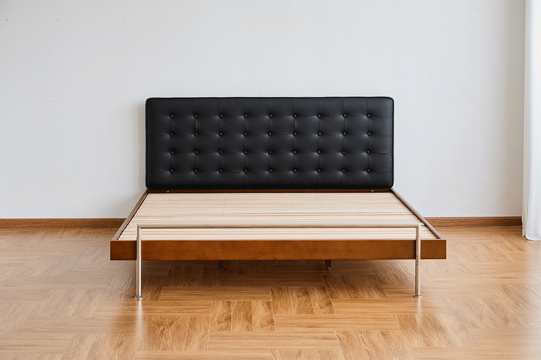 Vintage Microfiber Leather Bed WOYO