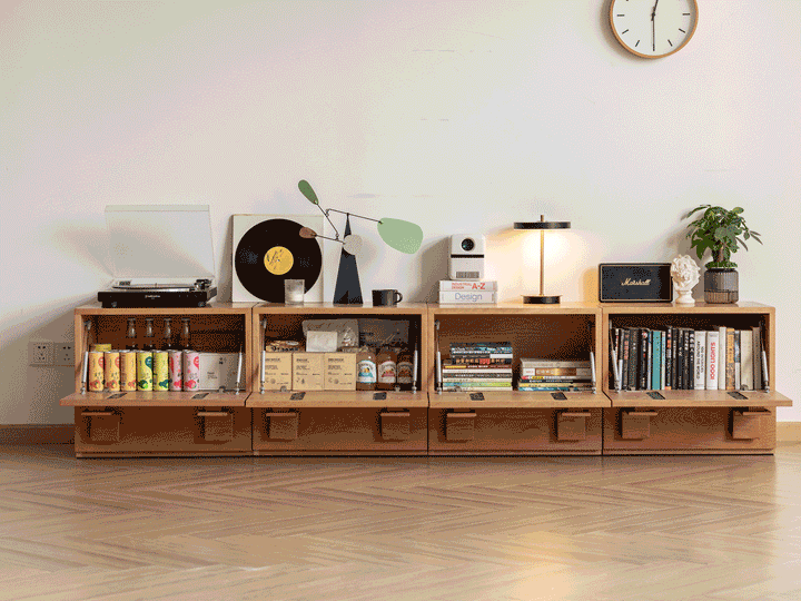 Scandinavian cherry wood cabinet nimbus color swatches.