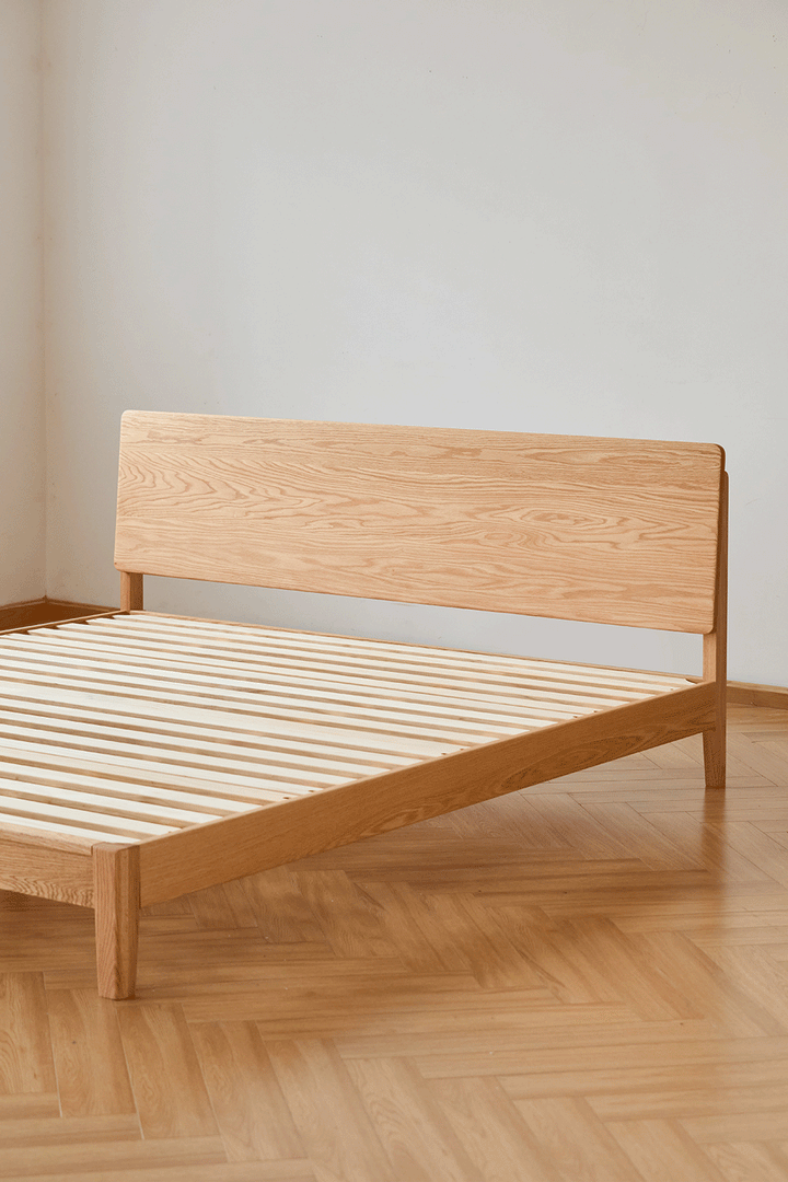 Scandinavian Oak Wood Bed SOLID