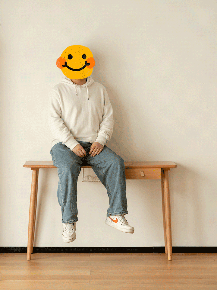 Scandinavian cherry wood study table kashima color swatches.