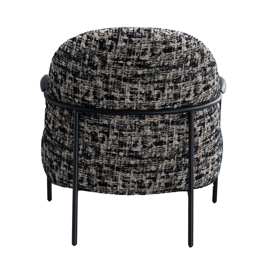 Industrial mixed weave fabric 1 seater sofa trixy in real life style.