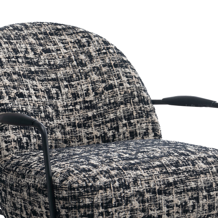 Industrial mixed weave fabric 1 seater sofa trixy with context.