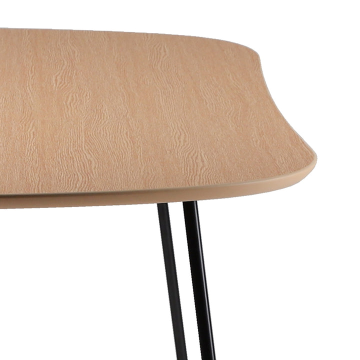 Industrial wood study table tolaro in panoramic view.