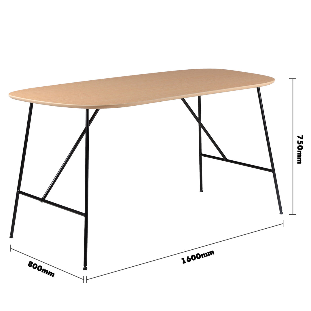 Industrial wood study table tolaro size charts.