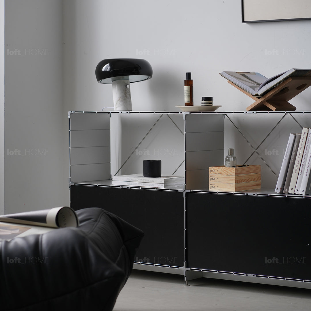 Industrial aluminium side cabinet cube environmental situation.