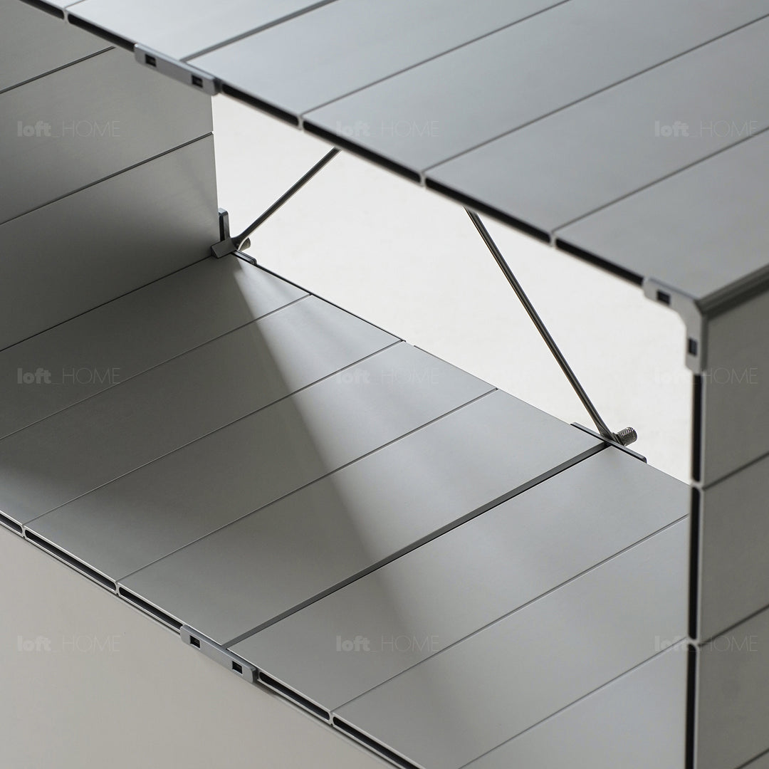 Industrial aluminium side cabinet cube conceptual design.