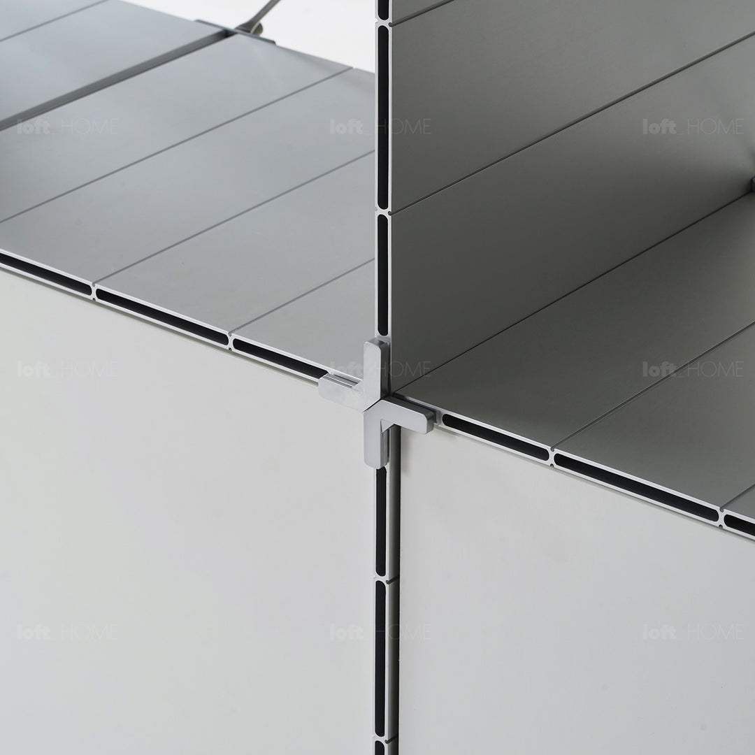 Industrial aluminium side cabinet cube detail 1.