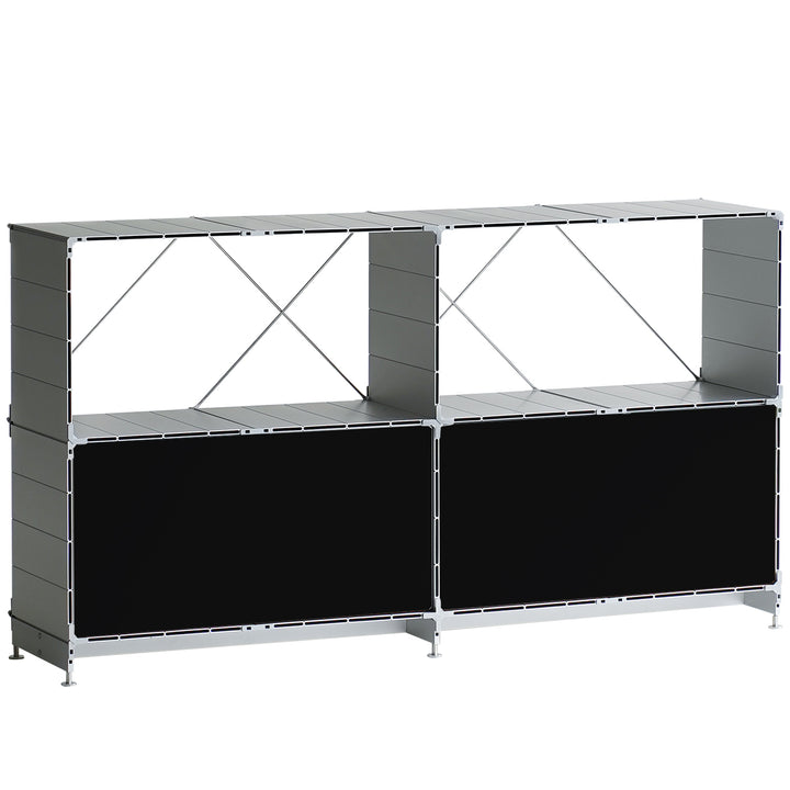 Industrial aluminium side cabinet cube detail 6.