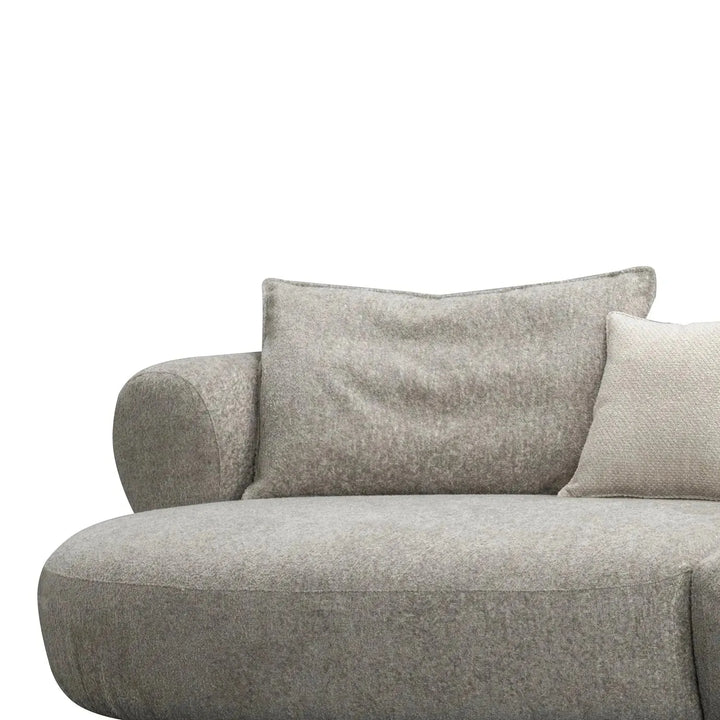 Modern mixed weave fabric l shape sectional sofa ench 4+l with context.