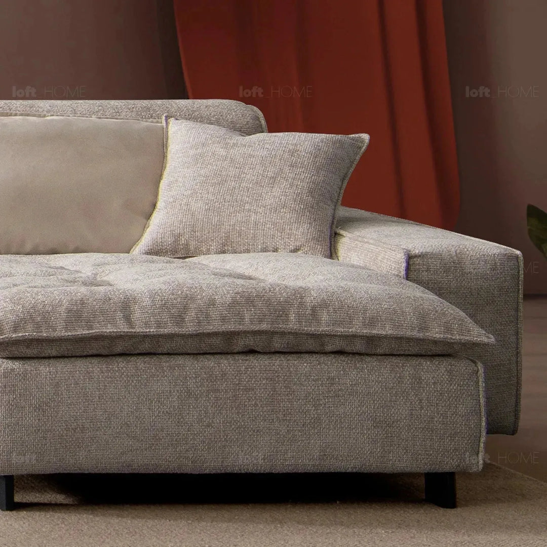 Modern mixed weave fabric l shape sectional sofa aumn 4+l in still life.