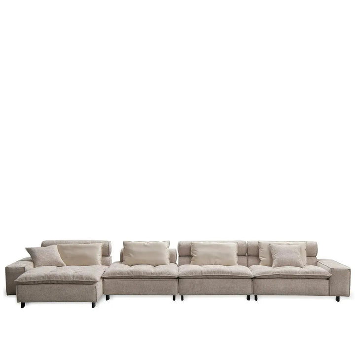 Modern mixed weave fabric l shape sectional sofa aumn 4+l environmental situation.