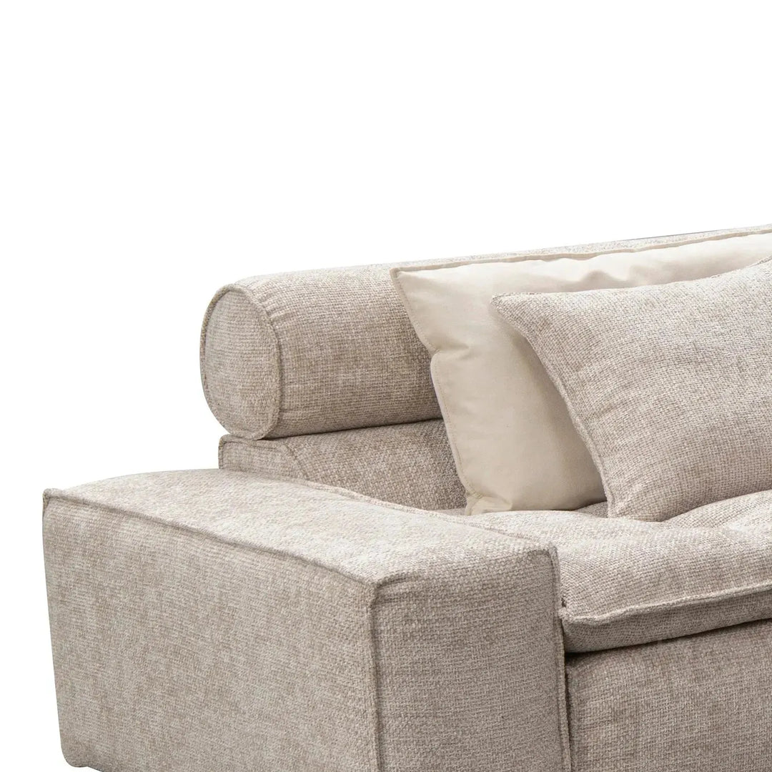 Modern mixed weave fabric l shape sectional sofa aumn 4+l with context.
