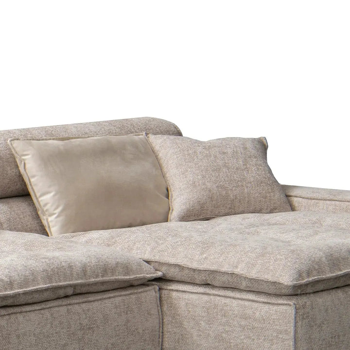 Modern mixed weave fabric l shape sectional sofa aumn 4+l in details.