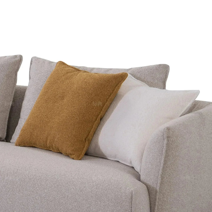 Modern fabric l shape sectional sofa nest 4+l in close up details.