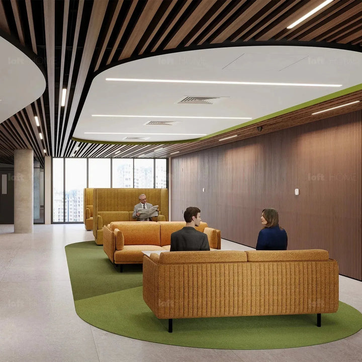 Modern mixed weave fabric 1 seater sofa multi conceptual design.