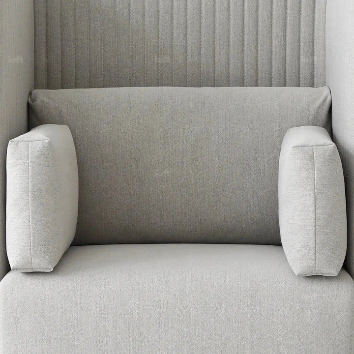 Modern mixed weave fabric 1 seater sofa multi detail 3.