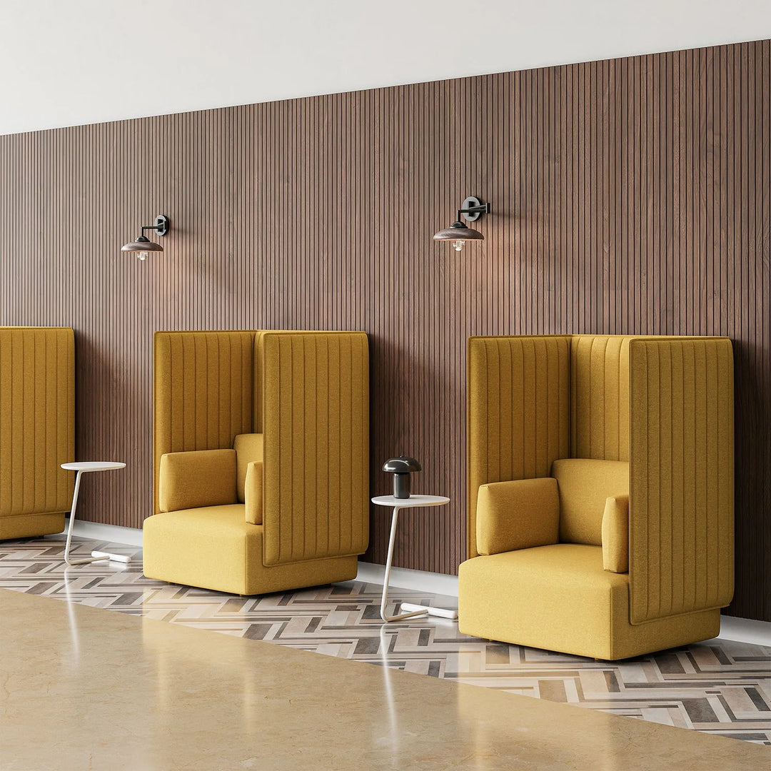 Modern mixed weave fabric 1 seater sofa multi primary product view.