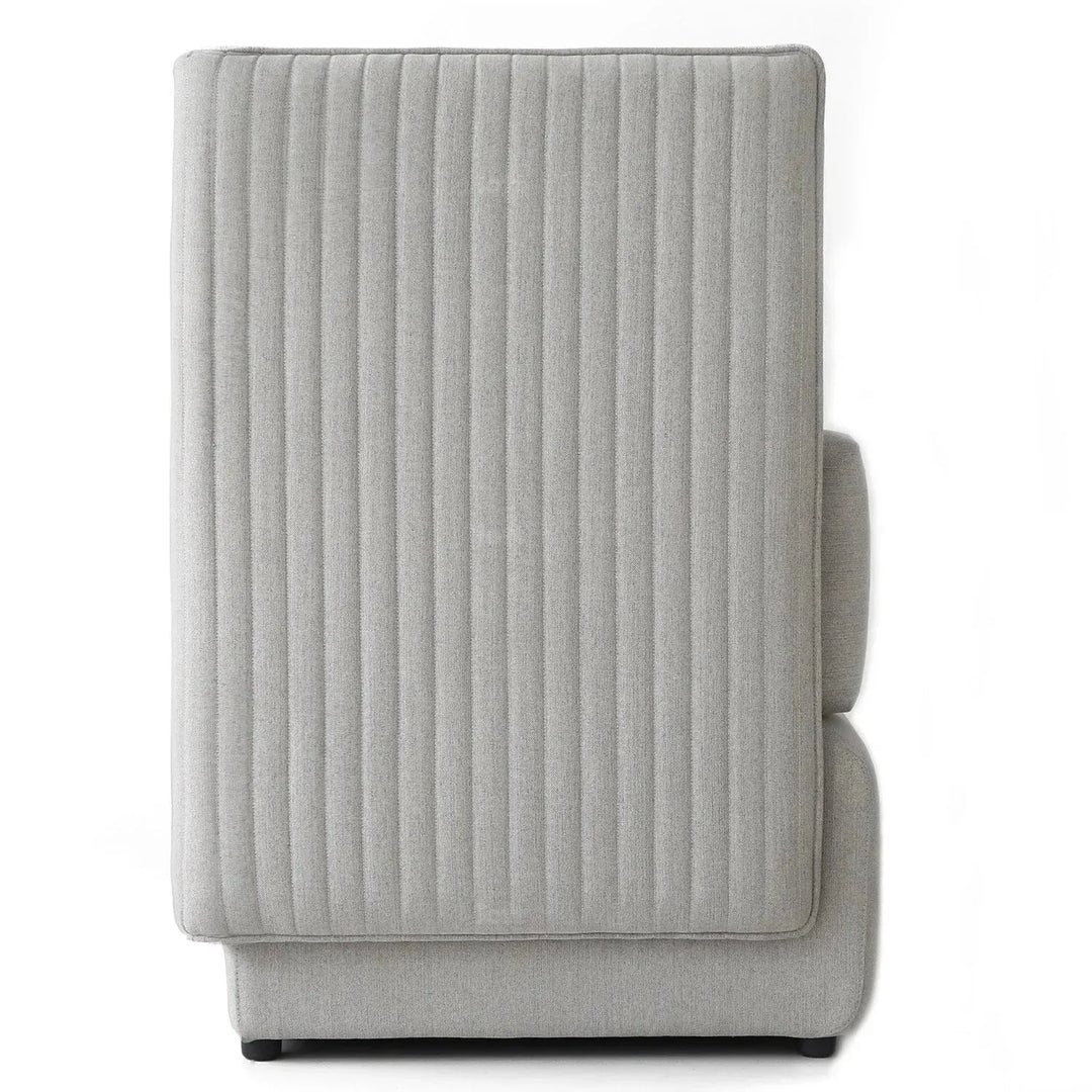 Modern mixed weave fabric 1 seater sofa multi detail 5.