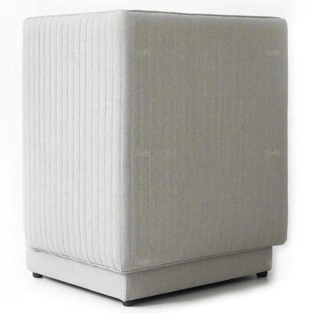 Modern mixed weave fabric 1 seater sofa multi detail 7.