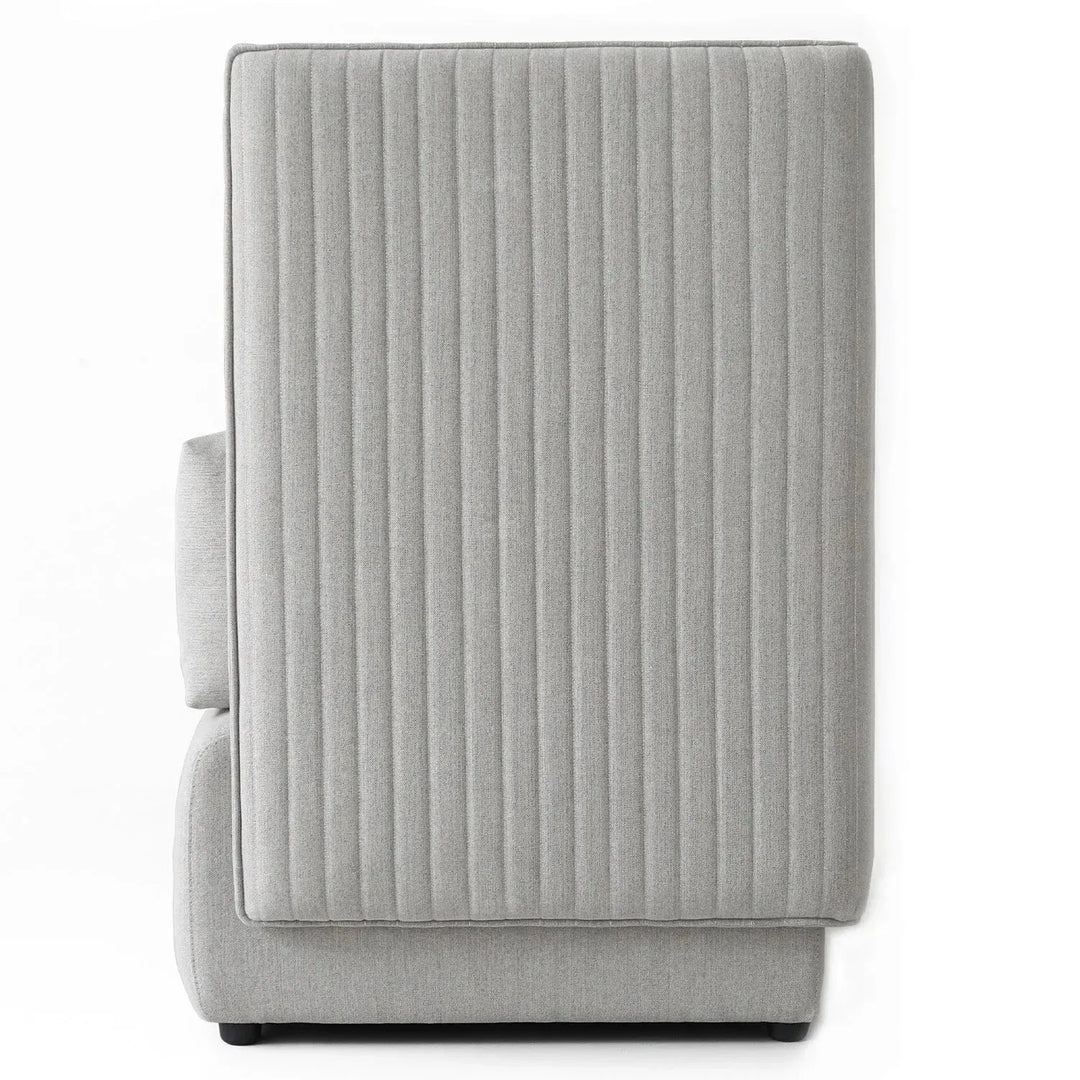 Modern mixed weave fabric 1 seater sofa multi detail 8.