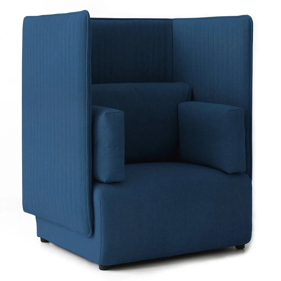 Modern mixed weave fabric 1 seater sofa multi detail 13.