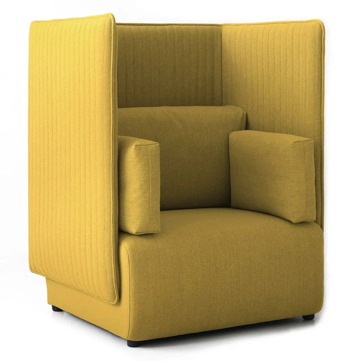 Modern mixed weave fabric 1 seater sofa multi detail 15.