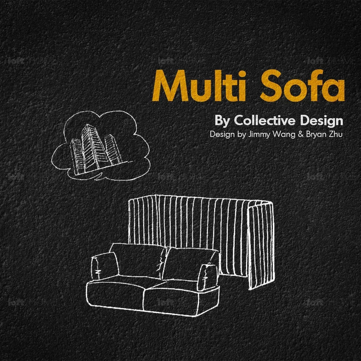 Modern mixed weave fabric 1 seater sofa multi material variants.