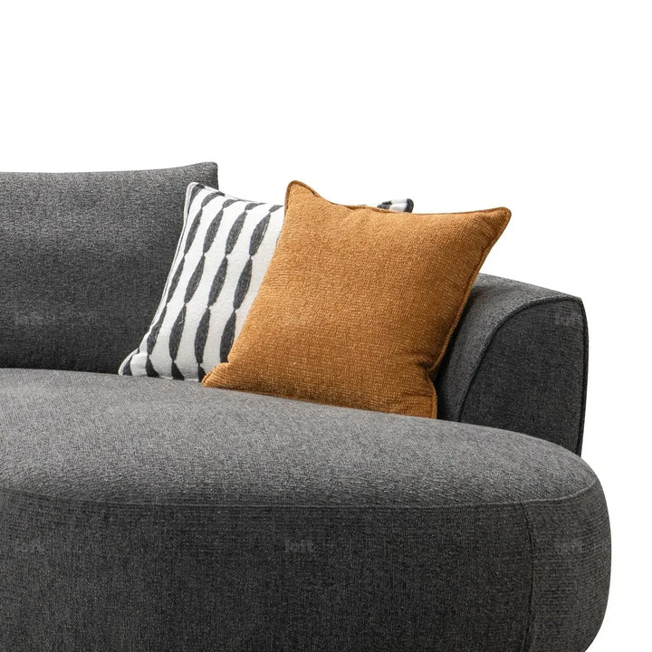 Modern mixed weave fabric l shape sectional sofa asce 4+l in real life style.